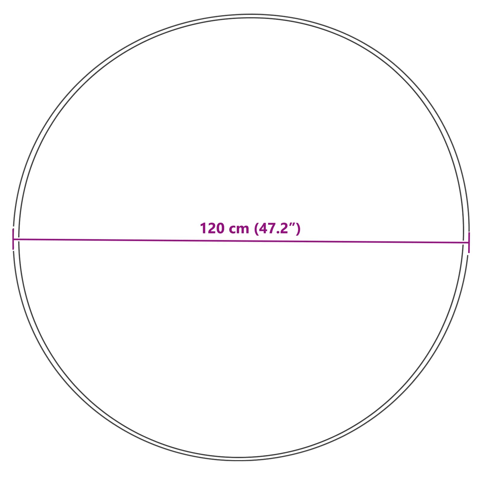 Χαλί από τεχνητό πρόβειο δέρμα TAFALLA Γκρι Ø 120 cm
