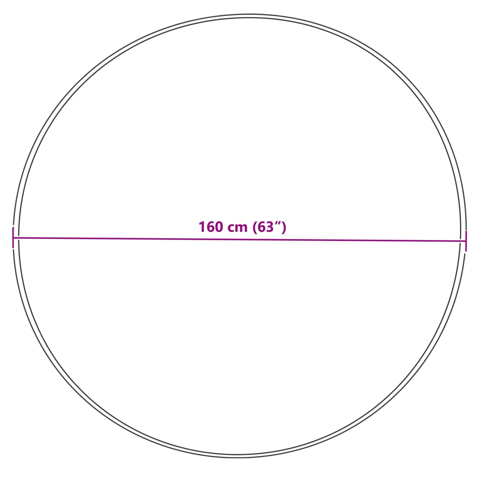 Χαλί από τεχνητό πρόβειο δέρμα TAFALLA Γκρι Ø 160 cm
