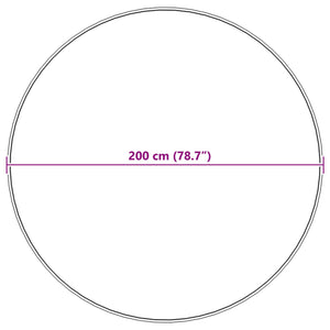 Χαλί από τεχνητό πρόβειο δέρμα TAFALLA Ροζ Ø 200 εκ Πολυεστέρας
