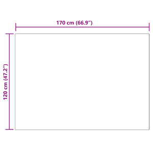Χαλί από τεχνητό πρόβειο δέρμα TAFALLA Μαύρο 120 x 170 cm