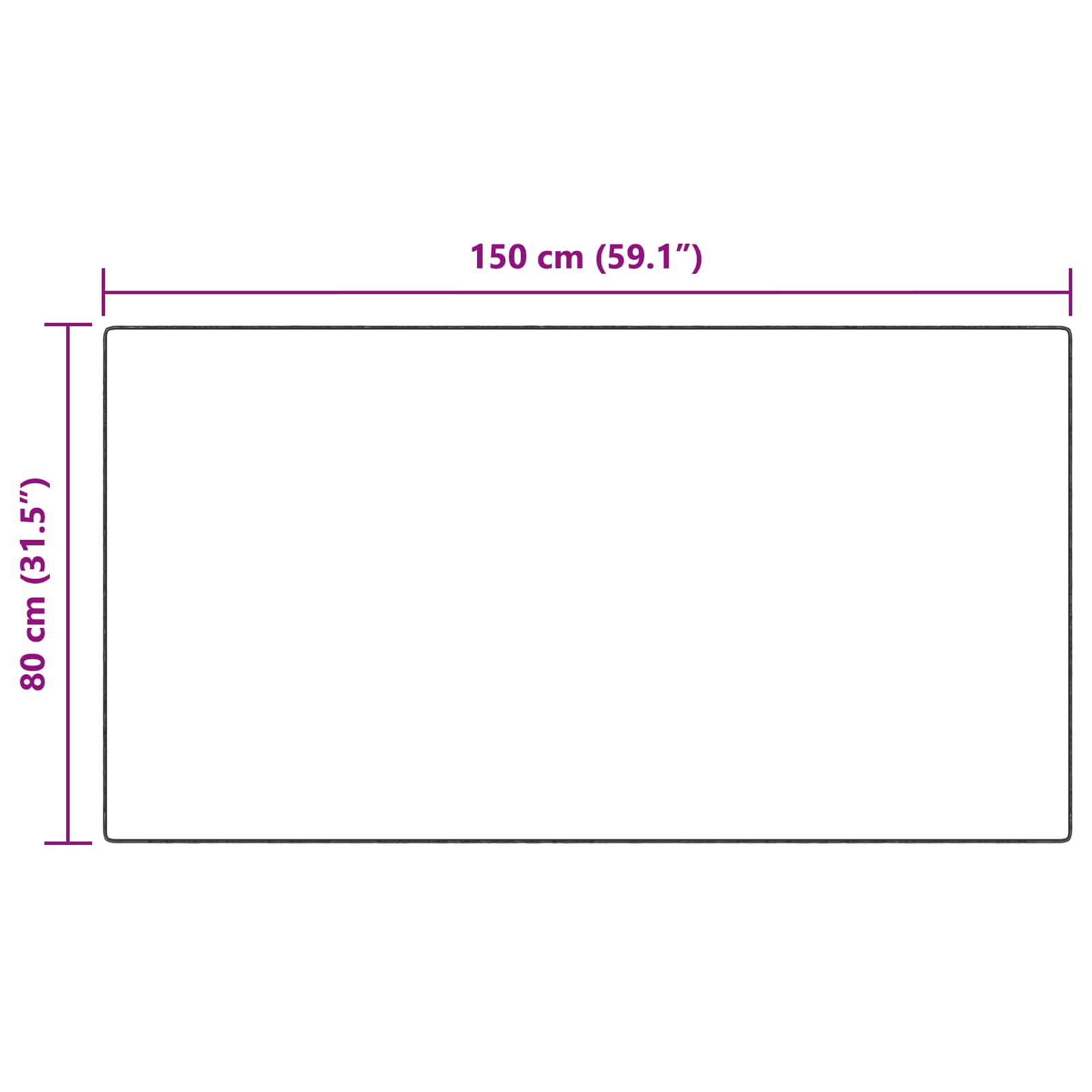 Ψεύτικο Δέρμα Προβάτου Χαλί Tafalla Ανθρακί 80 x 150 cm