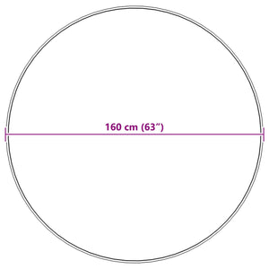 Χαλί από τεχνητό πρόβειο δέρμα TAFALLA Ανθρακί Ø 160 cm