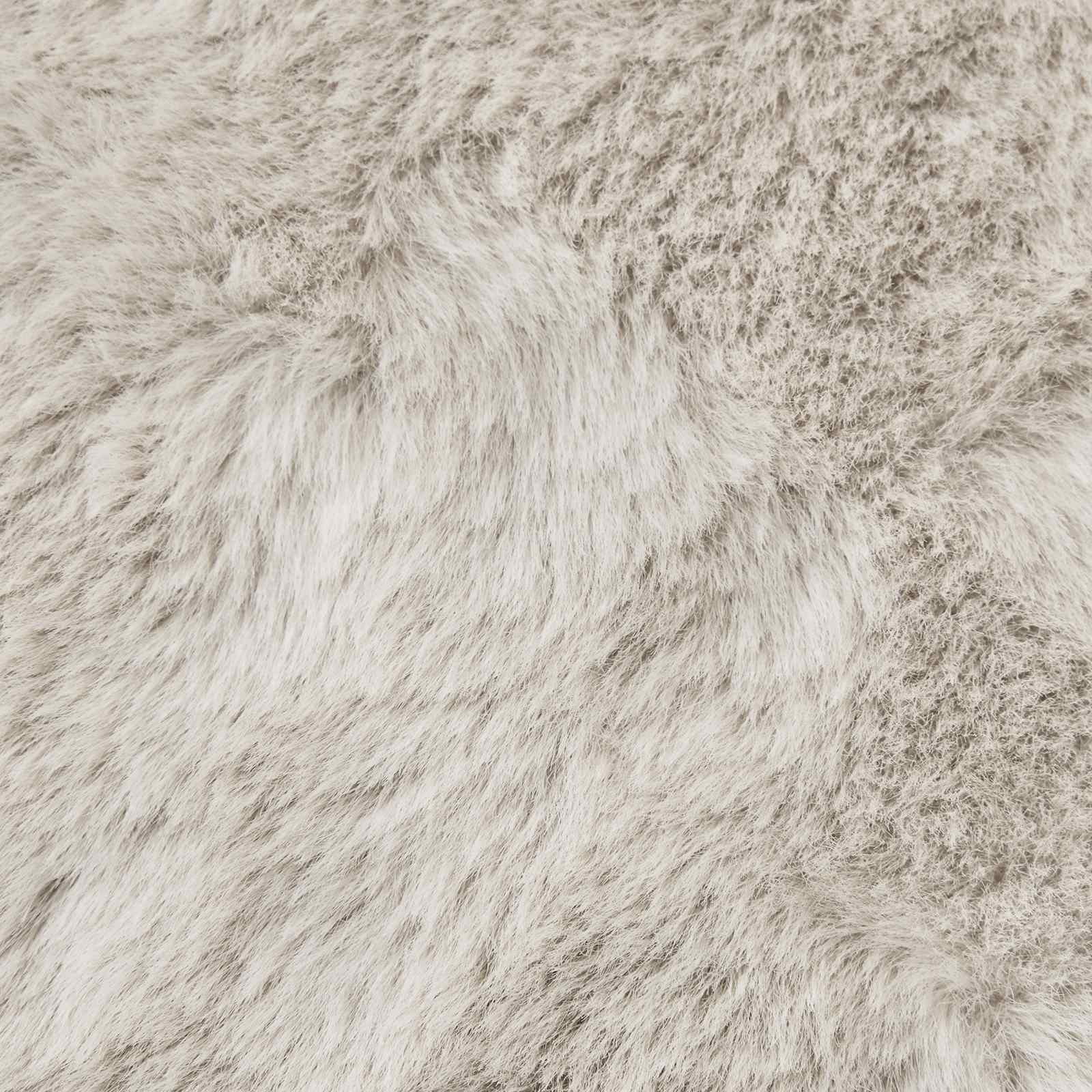 Αντιολισθητικό ψεύτικο χαλί από κουνελιού Olite Μπεζ Ø 200 εκ. - Pakobazaar