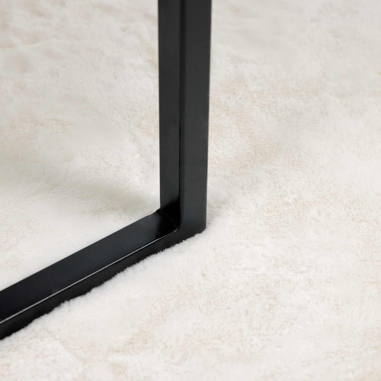 Αντιολισθητικό ψεύτικο χαλί από κουνελιού Olite Κρεμ - Pakobazaar