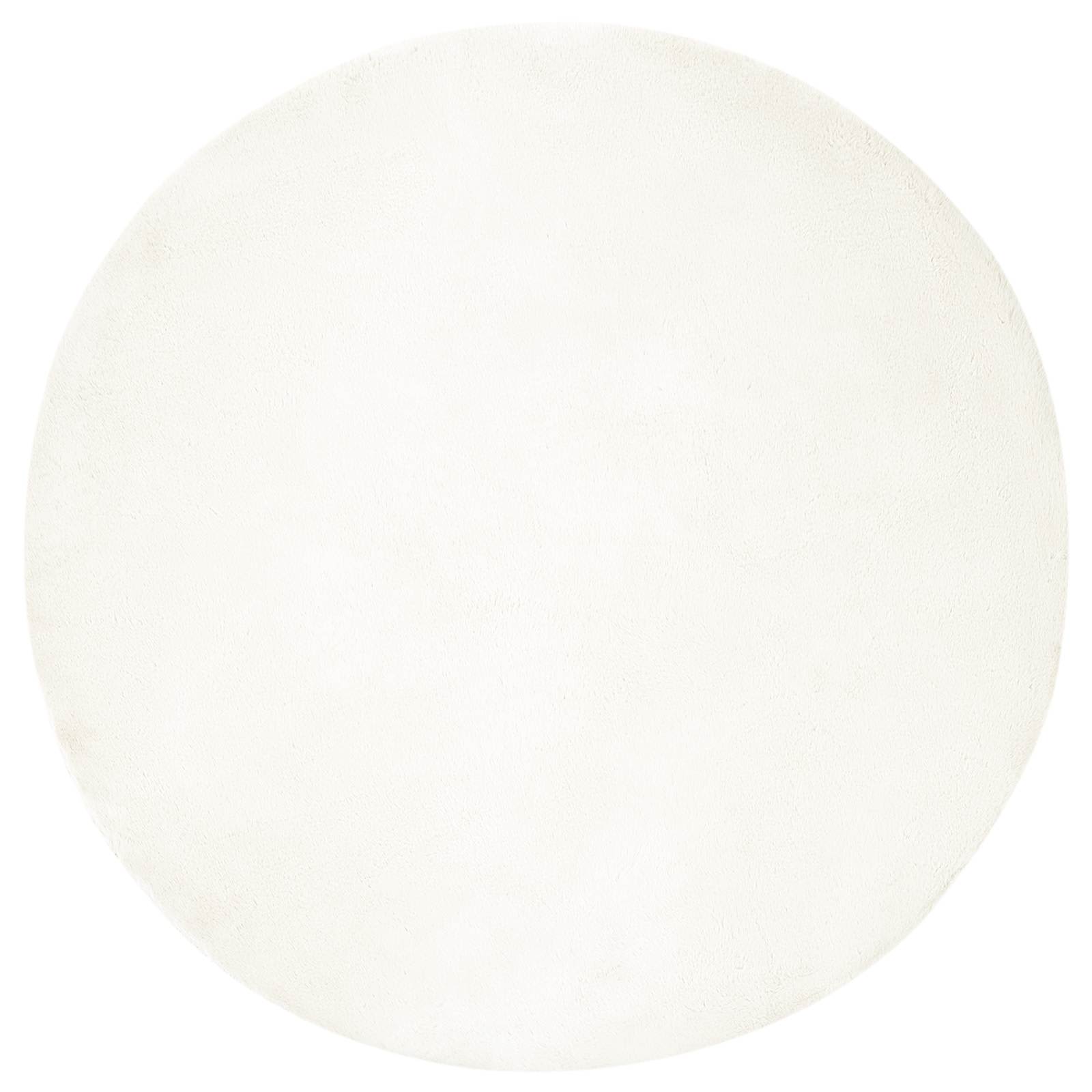 Αντιολισθητικό ψεύτικο χαλί από κουνελιού Olite Κρεμ Ø 100 εκ. - Pakobazaar