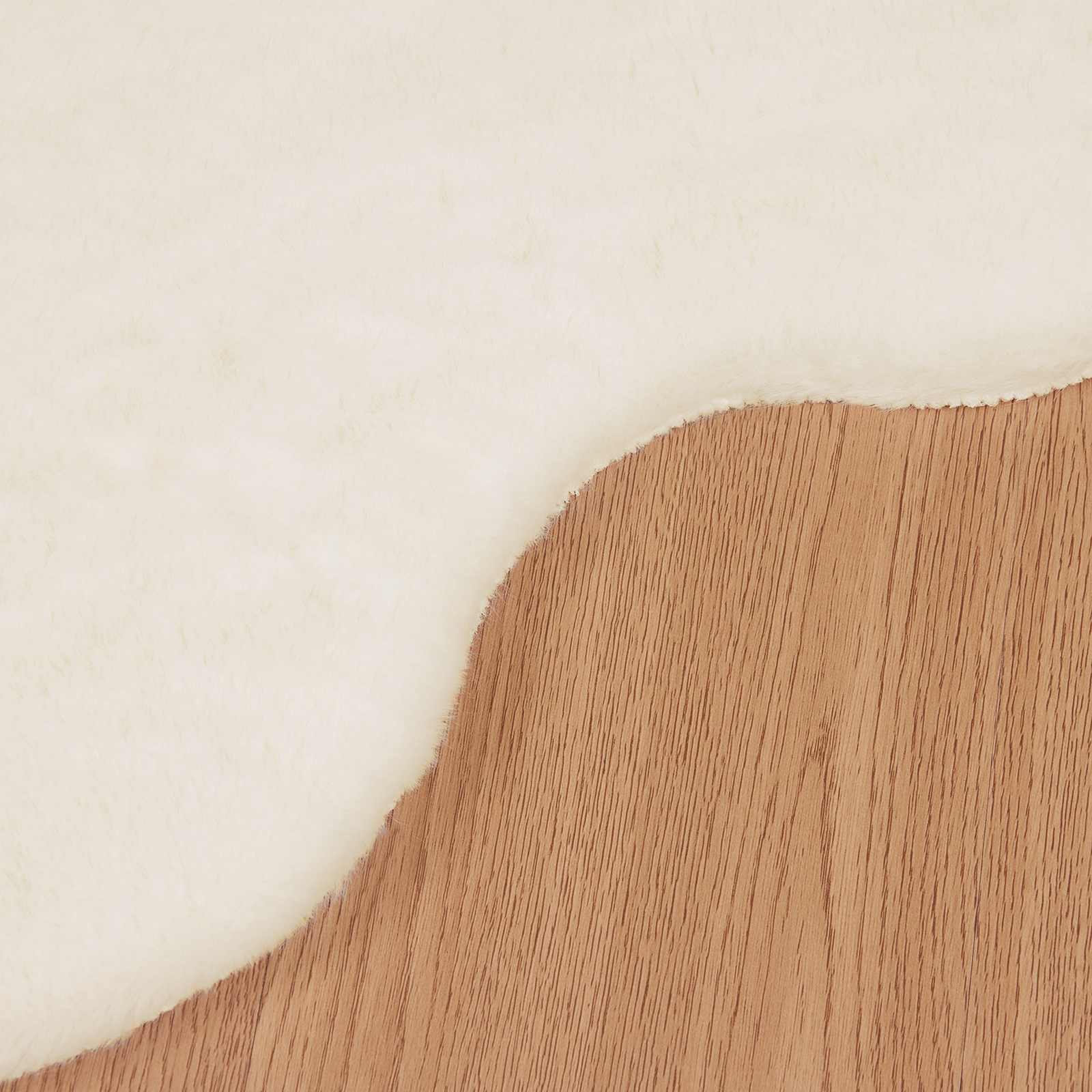 Αντιολισθητικό ψεύτικο χαλί από κουνελιού Olite Κρεμ 60 x 90 cm - Pakobazaar