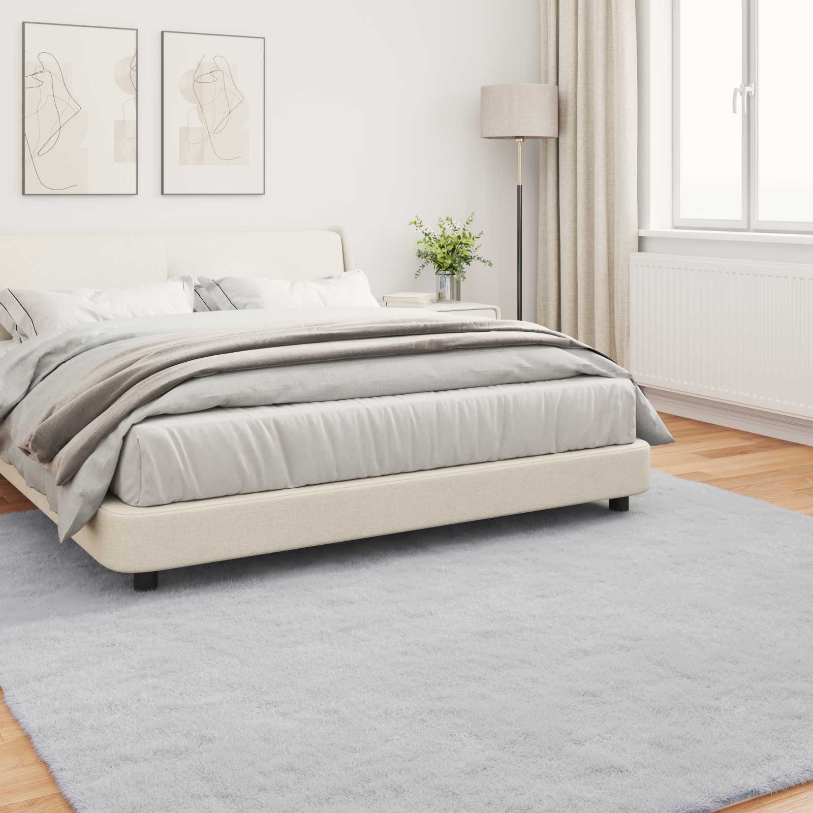 Αντιολισθητικό ψεύτικο χαλί από κουνελιού Olite Γκρι - Pakobazaar