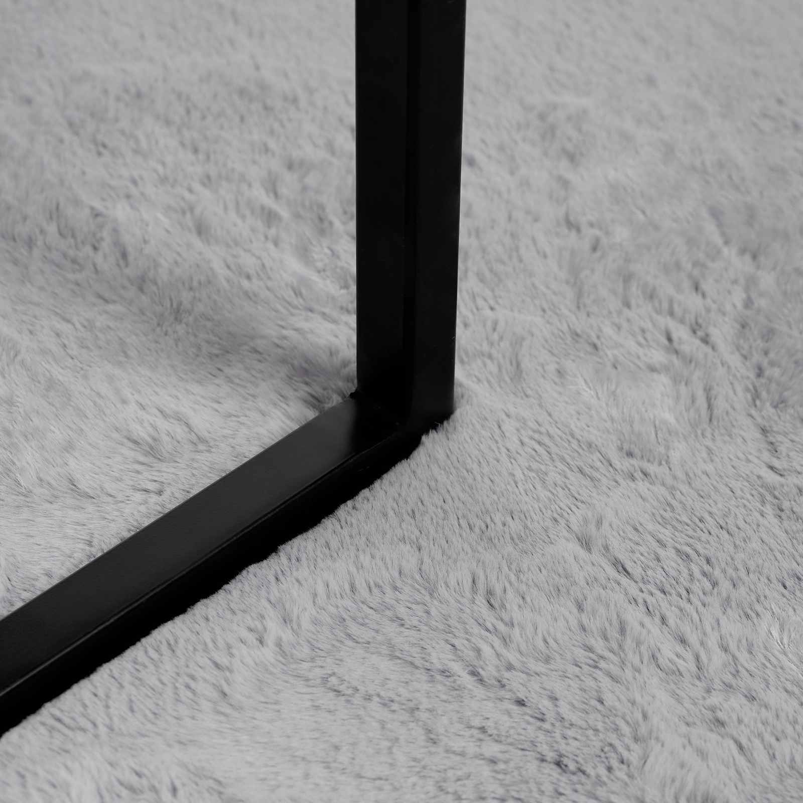 Αντιολισθητικό ψεύτικο χαλί από κουνελιού Olite Γκρι 50 x 80 cm - Pakobazaar