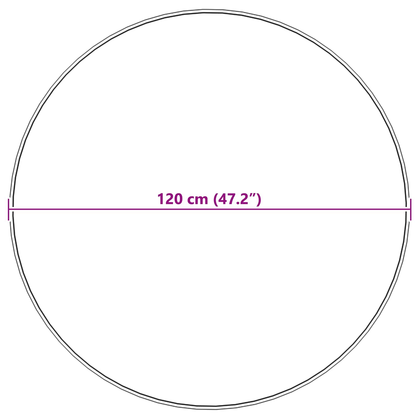 Αντιολισθητικό ψεύτικο χαλί από κουνελιού Olite Ροζ Ø 120 εκ. - Pakobazaar