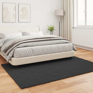 Αντιολισθητικό ψεύτικο χαλί από κουνελιού Olite Μαύρο - Pakobazaar