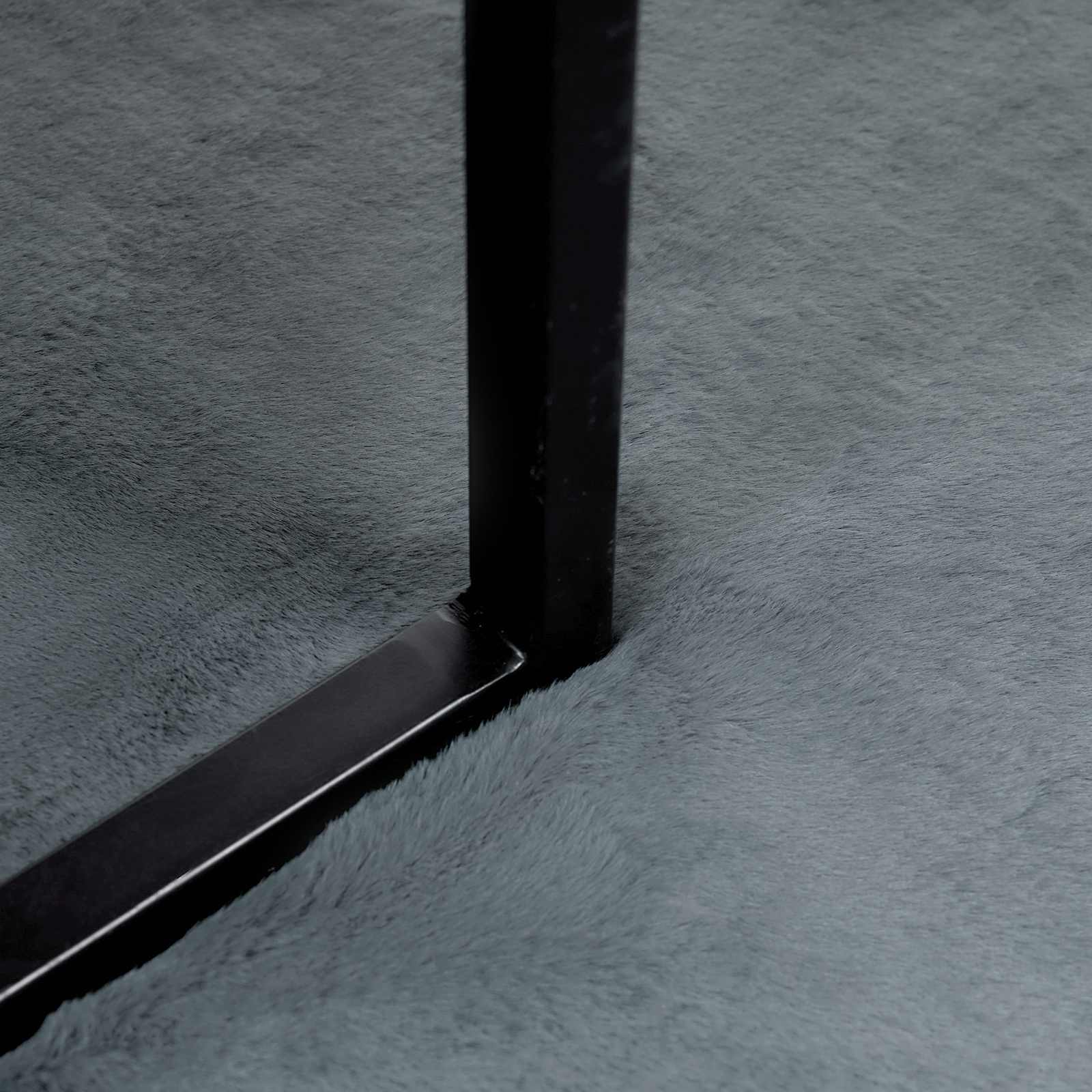 Αντιολισθητικό ψεύτικο χαλί από κουνελιού Olite Ανθρακί - Pakobazaar