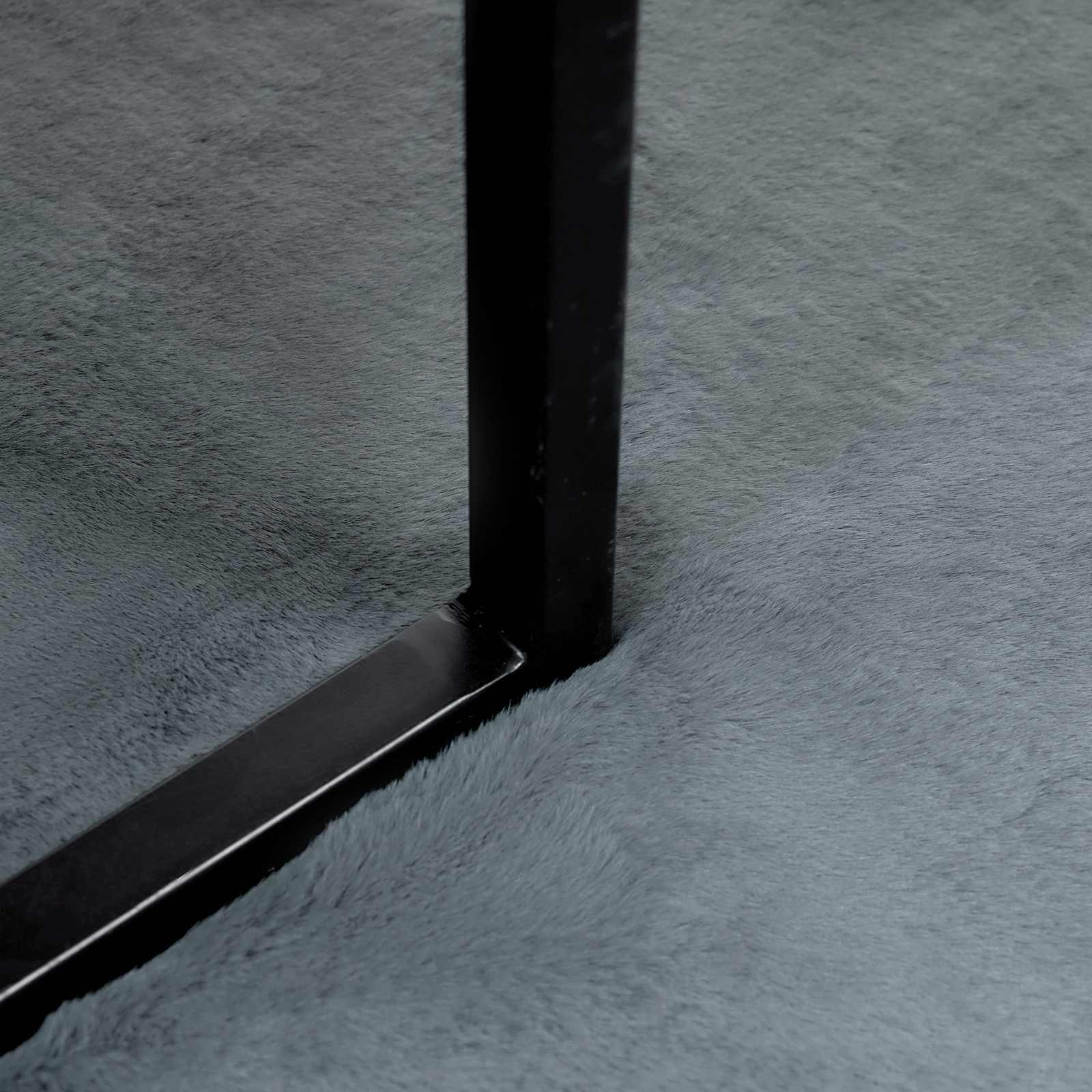 Αντιολισθητικό ψεύτικο χαλί από κουνελιού Olite Ανθρακί - Pakobazaar