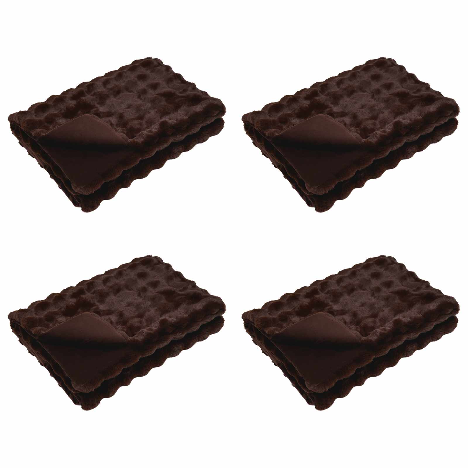 Αντιολισθητική Ψεύτικη Γούνα Κουβέρτα Olite 4 pcs Καμηλοπάρδαλη - Pakobazaar