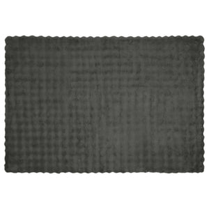 Αντιολισθητική Ψεύτικη Γούνα Κουβέρτα Olite 4 pcs Σκούρο Γκρι - Pakobazaar