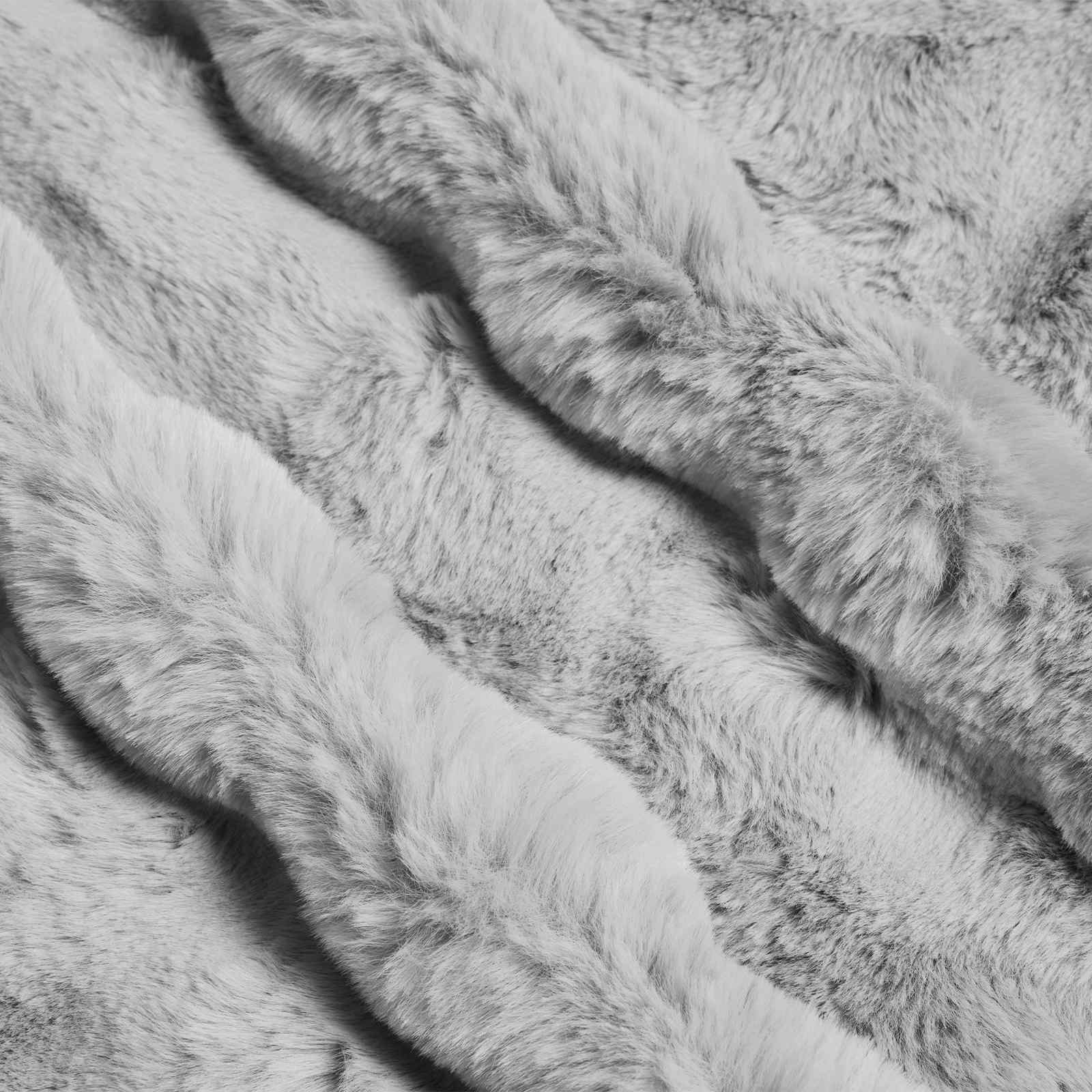 Αντιολισθητική Ψεύτικη Γούνα Κουβέρτα Olite Γκρι 150 x 220 cm - Pakobazaar