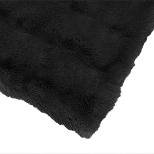 Αντιολισθητική Ψεύτικη Γούνα Κουβέρτα Olite 4 pcs Μαύρο - Pakobazaar