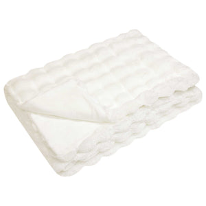 Αντιολισθητική Ψεύτικη Γούνα Κουβέρτα Olite 4 pcs Λευκό - Pakobazaar