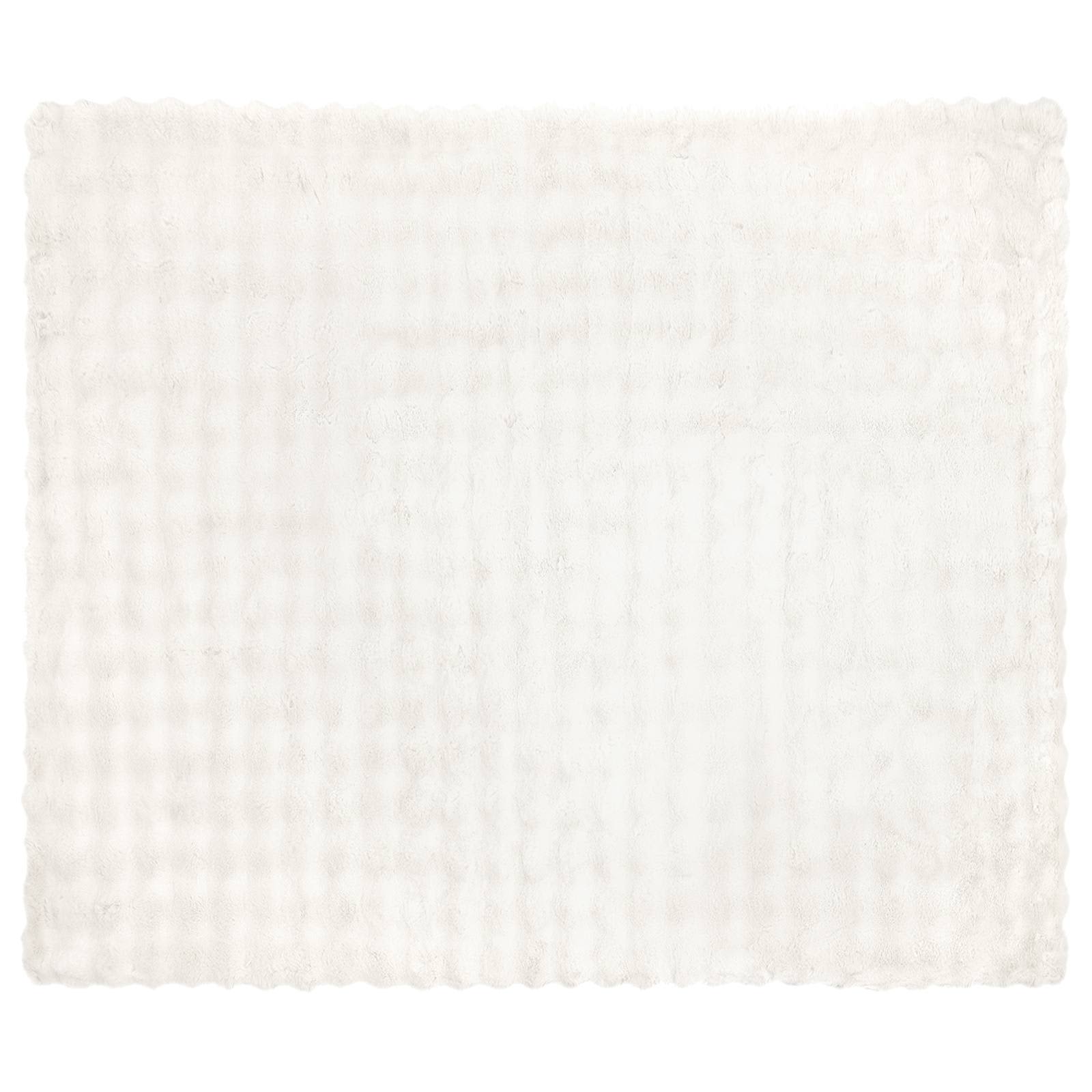 Αντιολισθητική Ψεύτικη Γούνα Κουβέρτα Olite 4 pcs Λευκό - Pakobazaar