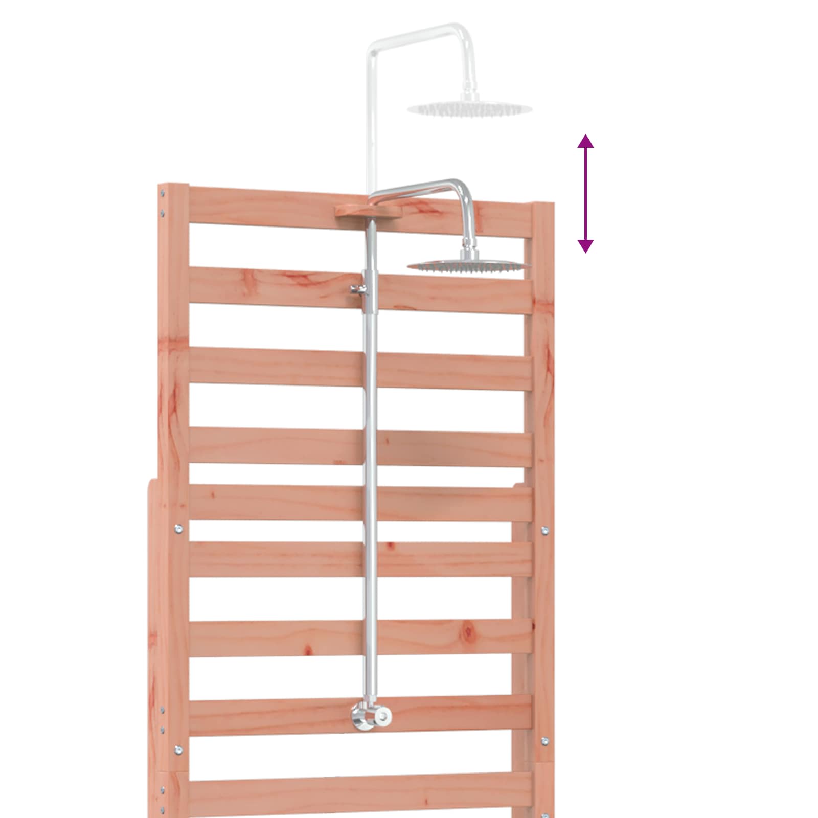 Εξωτερικό ντους 225 cm Φυσικό