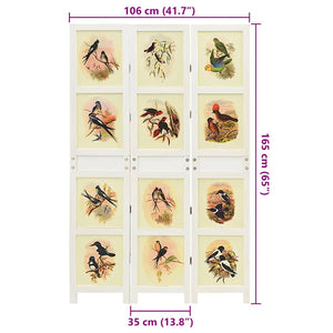 Ρομδιβίδερ Πάνελ Λευκό 106 x 165 εκ. MDF