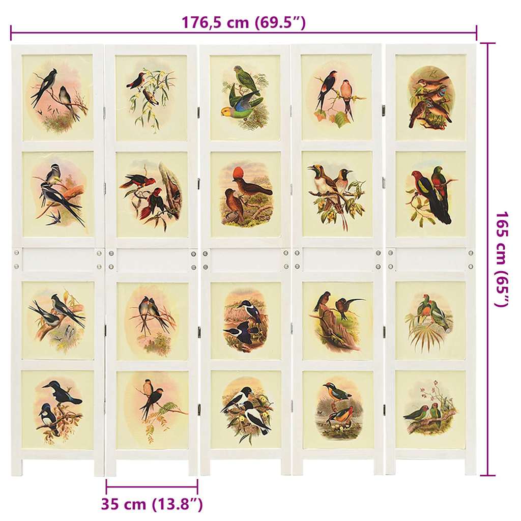 Ρομδιβίδερ Πάνελ Λευκό 176,5 x 165 εκ. MDF