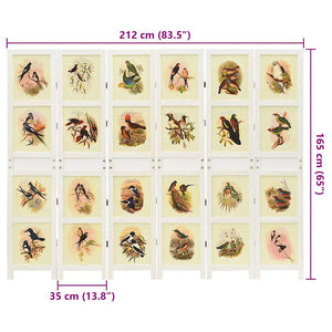 Ρομδιβίδερ Πάνελ Λευκό 212 x 165 εκ. MDF