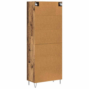 Highboard 2 τμχ. Παλιό ξύλο 69,5 x 34 x 180 εκ.