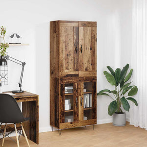 Highboard Παλιό Ξύλο 69,5 x 34 x 180 εκ. Επεξεργασμένο ξύλο - Pakobazaar