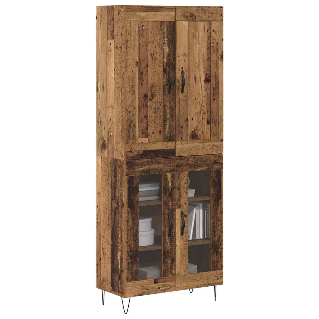 Highboard Παλιό Ξύλο 69,5 x 34 x 180 εκ. Επεξεργασμένο ξύλο - Pakobazaar