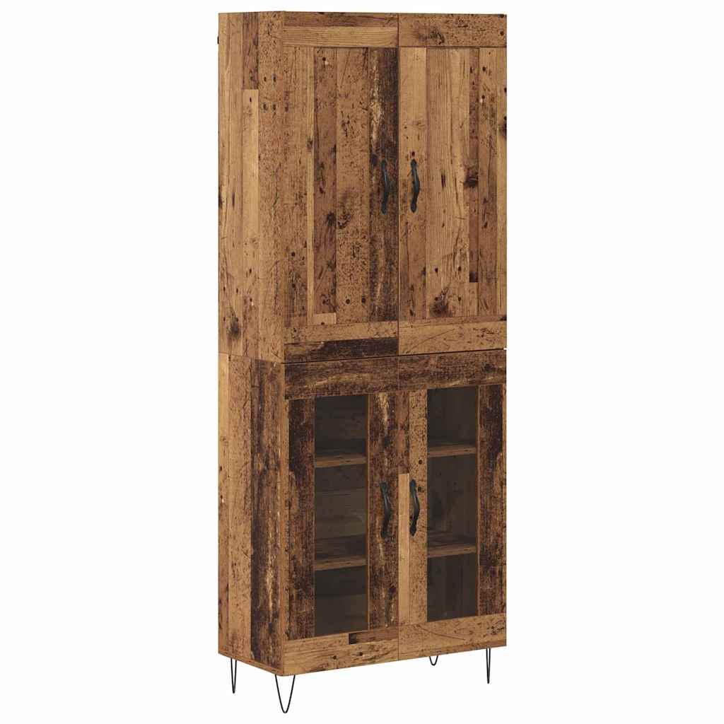 Highboard Παλιό Ξύλο 69,5 x 34 x 180 εκ. Επεξεργασμένο ξύλο - Pakobazaar