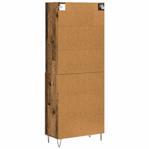 Highboard 2 τμχ. Παλιό ξύλο 69,5 x 34 x 180 εκ.