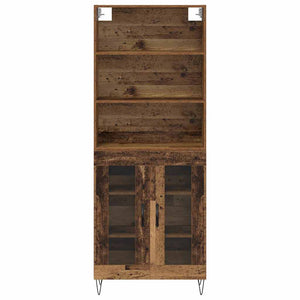 Highboard 2 τμχ. Παλιό ξύλο 69,5 x 34 x 180 εκ.