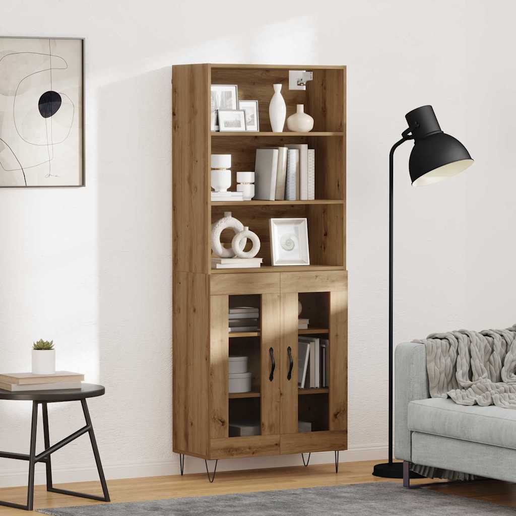 Highboard 2 pcs Artisan Oak 69,5 x 34 x 180 εκ.