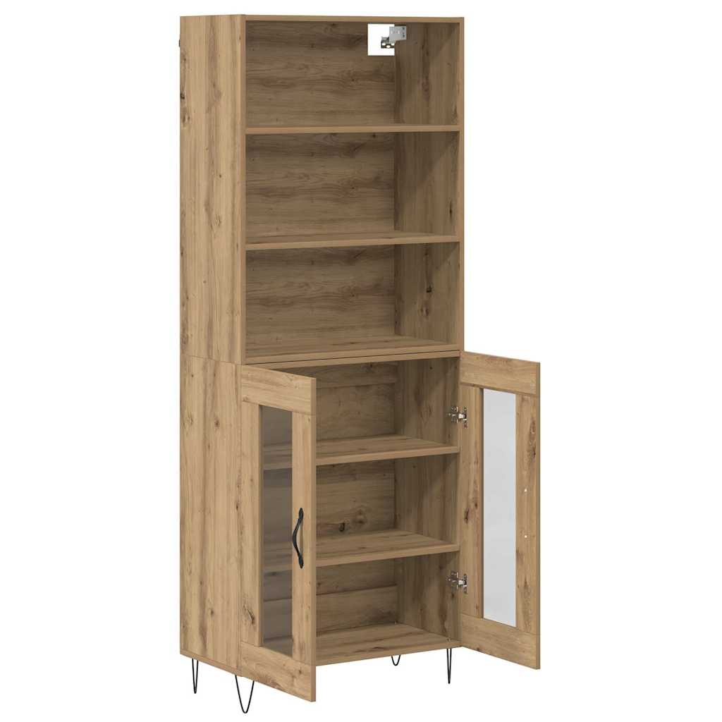 Highboard 2 pcs Artisan Oak 69,5 x 34 x 180 εκ.