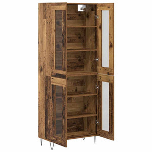 Highboard Παλιό Ξύλο 69,5 x 34 x 90 εκ. Επεξεργασμένο Ξύλο
