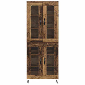 Highboard Παλιό Ξύλο 69,5 x 34 x 90 εκ. Επεξεργασμένο Ξύλο