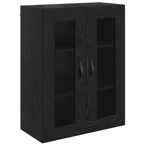 Highboard Μαύρη Οξυά 69,5 x 34 x 90 εκ. Επεξεργασμένο Ξύλο
