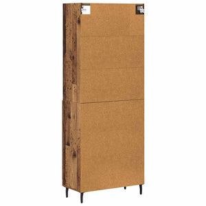 Highboard 2 τμχ. Παλιό Ξύλο 69,5 x 32,5 x 180 εκ