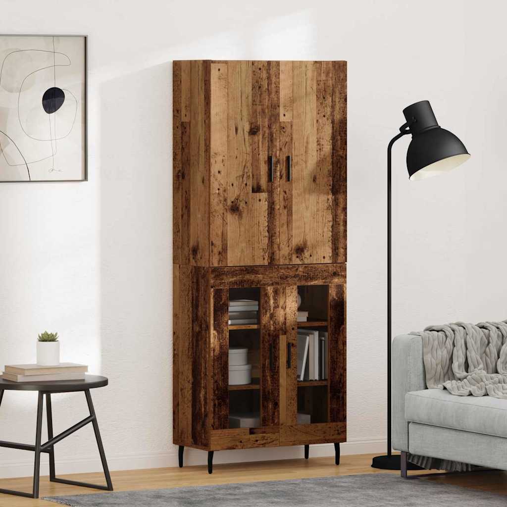 Highboard Παλαιό ξύλο 69,5 x 34 x 180 εκ. Επεξεργασμένο ξύλο