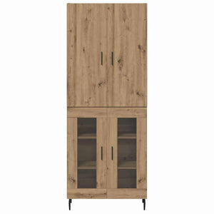Highboard 2 pcs Παλιό Ξύλο 69,5 x 34 x 180 εκ. - Pakobazaar