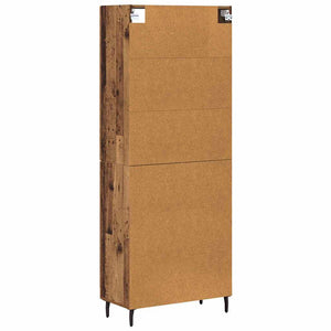 Highboard 2 τμχ. Παλιό ξύλο 69,5 x 34 x 180 εκ.