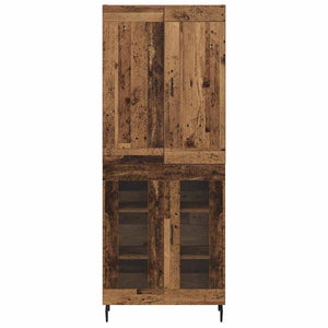 Highboard 2 τμχ. Παλιό ξύλο 69,5 x 34 x 180 εκ.