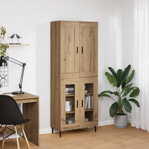 Highboard 2 pcs Artisan Oak Επεξεργασμένο ξύλο - Pakobazaar