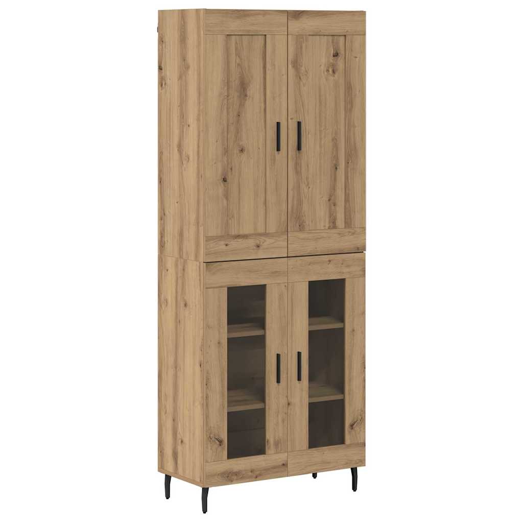 Highboard 2 pcs Artisan Oak Επεξεργασμένο ξύλο - Pakobazaar