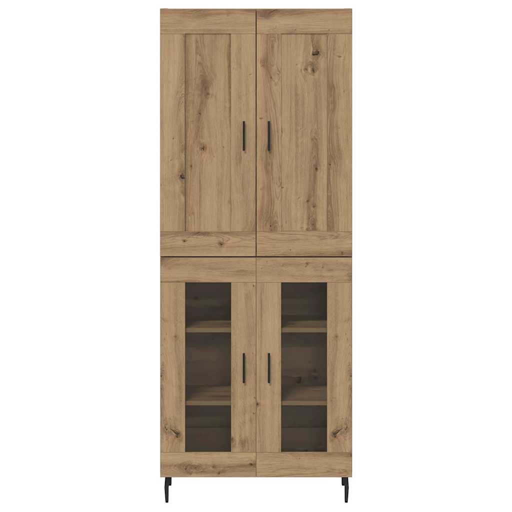 Highboard 2 pcs Artisan Oak Επεξεργασμένο ξύλο - Pakobazaar