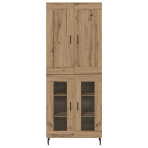 Highboard 2 pcs Artisan Oak Επεξεργασμένο ξύλο - Pakobazaar