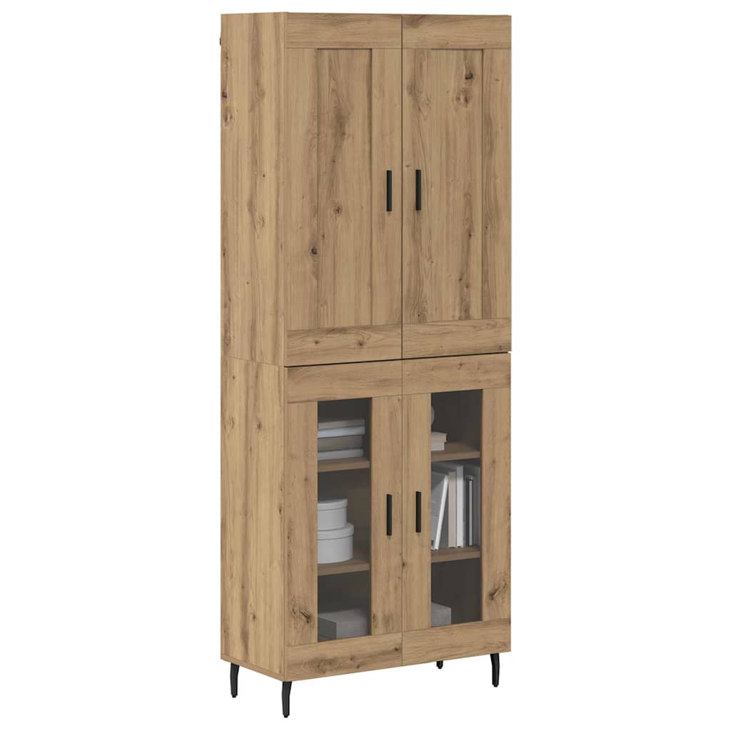 Highboard 2 pcs Artisan Oak Επεξεργασμένο ξύλο - Pakobazaar