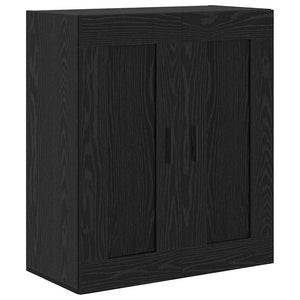 Highboard 2 τμχ. Μαύρη Οξυά 69,5 x 34 x 180 εκ.