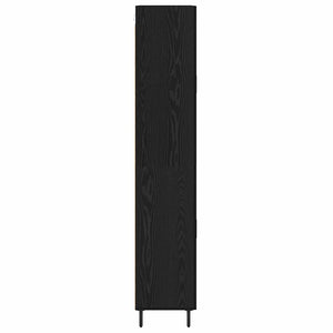 Highboard 2 τμχ. Μαύρη Οξυά 69,5 x 34 x 180 εκ.