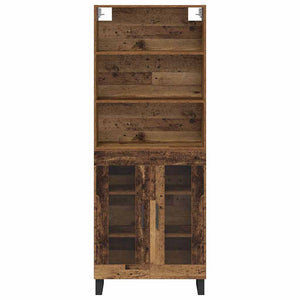 Highboard 2 τμχ. Παλιό ξύλο 69,5 x 34 x 180 εκ.